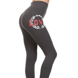 COPY - "Love" Print Leggings